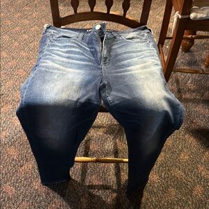 American Eagle Outfitters Blue Skinny Jeans Faded Denim